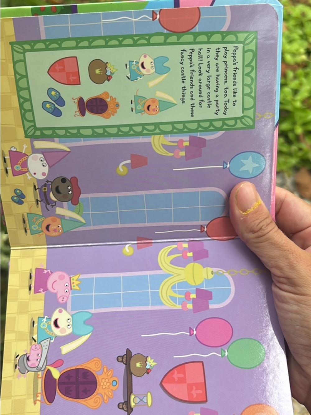 Peppa Pig Board Book Set with Pink Peppa Figure - Pink, Red, Blue - Picture 2 of 2